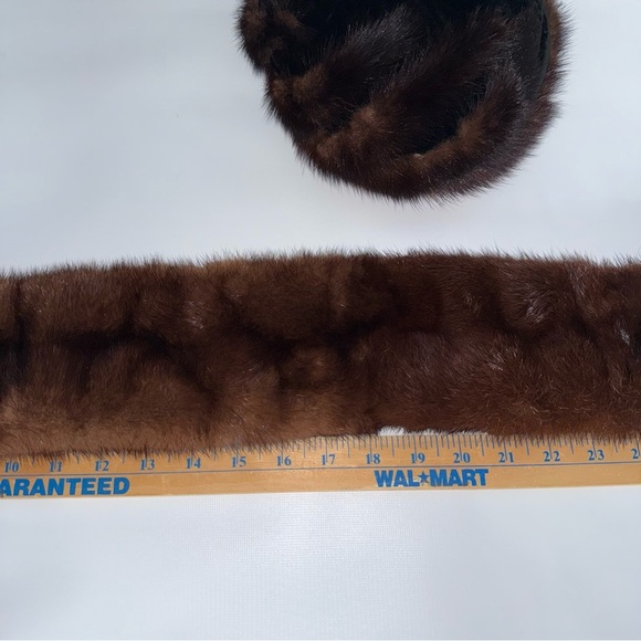 Vintage Betmar Elegant Brown‎ Fur Hat and Scarf Set main image 13